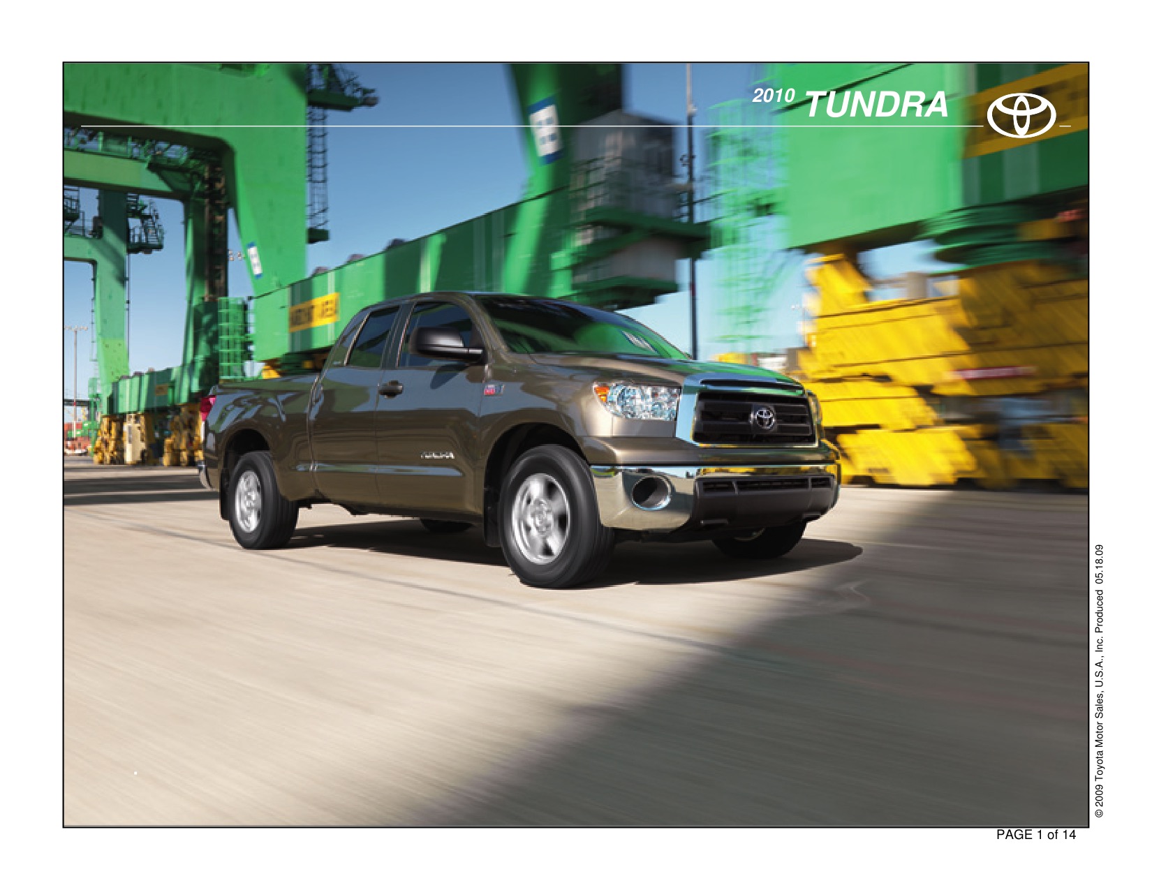 2010 Toyota Tundra RC 4x2 Brochure